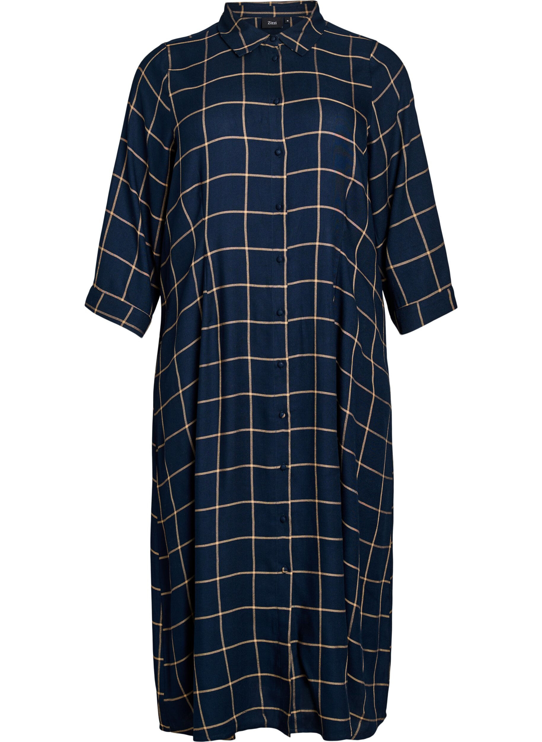 Pitk&auml; ruudullinen paitamekko