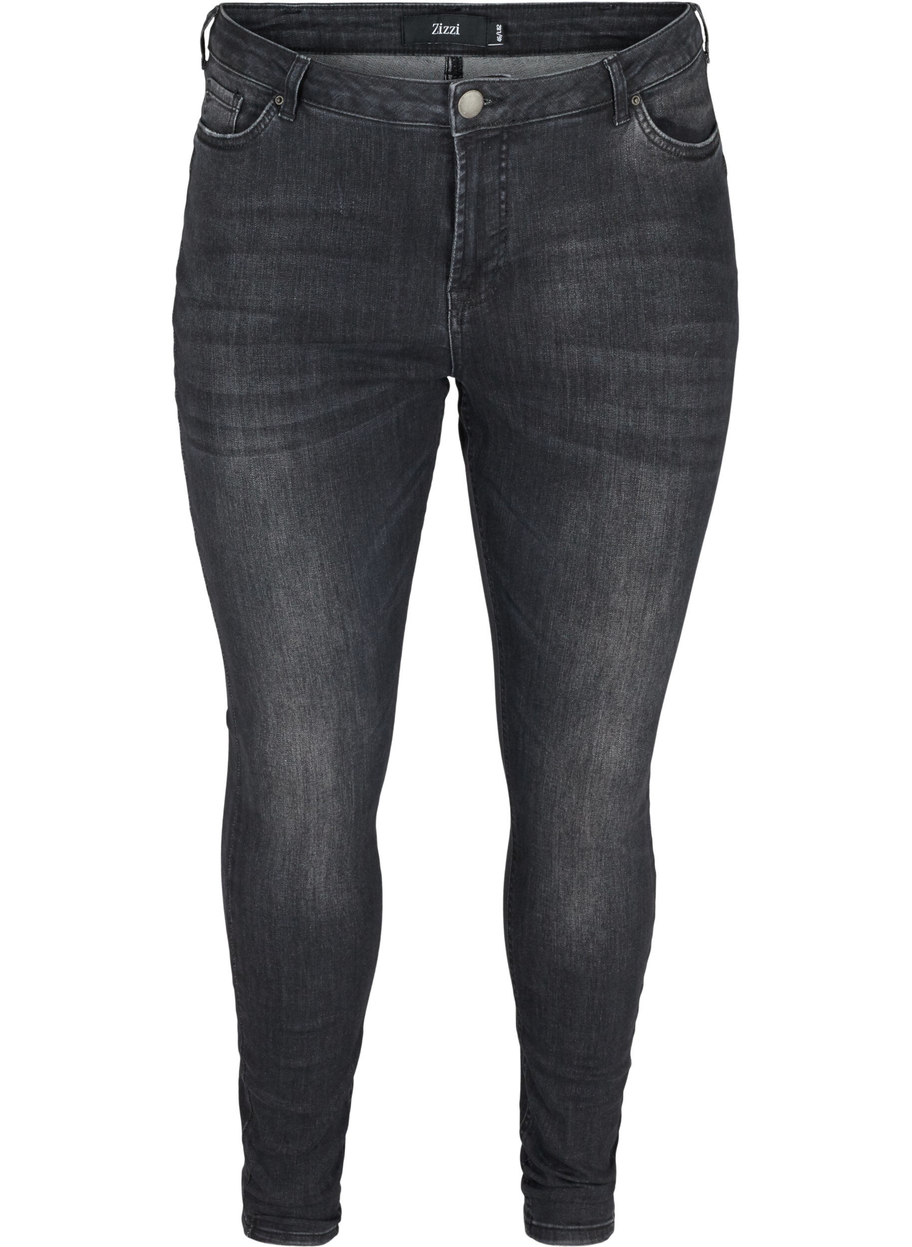 Zizzi Amy-farkut , Grey Denim, Packshot image number 0