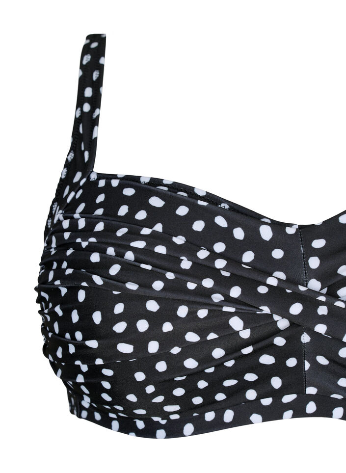 Bikiniyläosa kuosilla, Black White Dot, Packshot image number 2