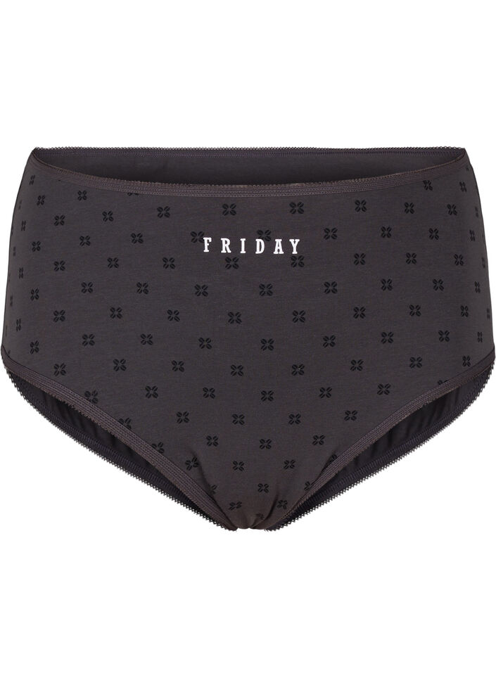 7 kappaleen hipster-alushousupakkaus, Tumma Bordeaux, Packshot image number 3