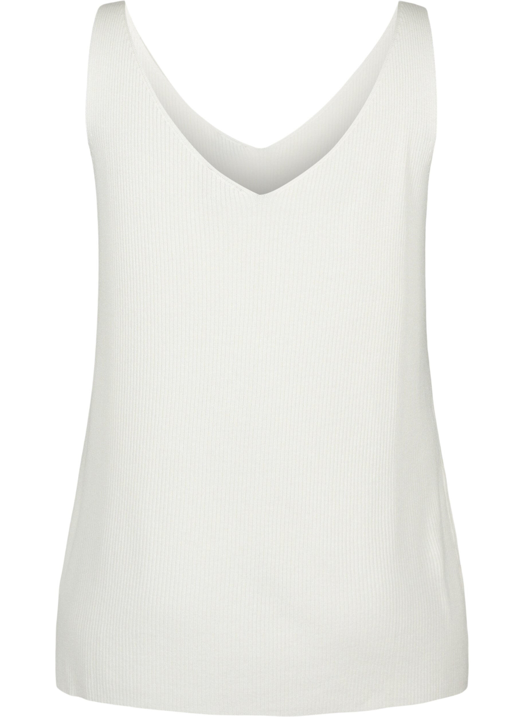 Zizzi Neulostoppi v-p&auml;&auml;ntiell&auml;, Cloud Dancer, Packshot image number 1