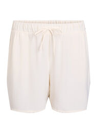 Shortsit, joissa on taskut ja joustava vy&ouml;t&auml;r&ouml;nauha, Vanilja