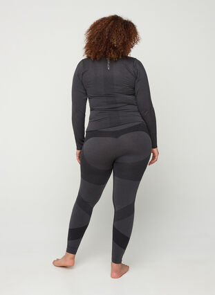 Saumattomat pitkät alushousut, Dark Grey Melange, Model image number 1