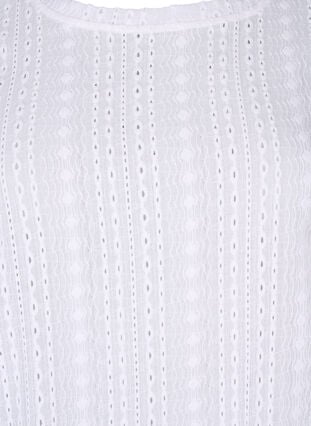 Lyhythihainen pusero kuvioinnilla, Bright White, Packshot image number 2