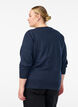 Hienoneulottu neuletakki py&ouml;re&auml;ll&auml; p&auml;&auml;ntiell&auml;, Sininen, Model image number 2