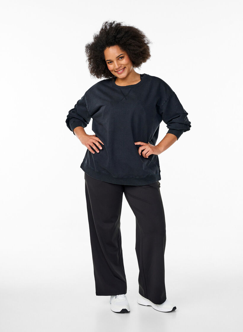 L&ouml;ys&auml; kulutuspesty collegepusero, Harmaa, Model image number 1