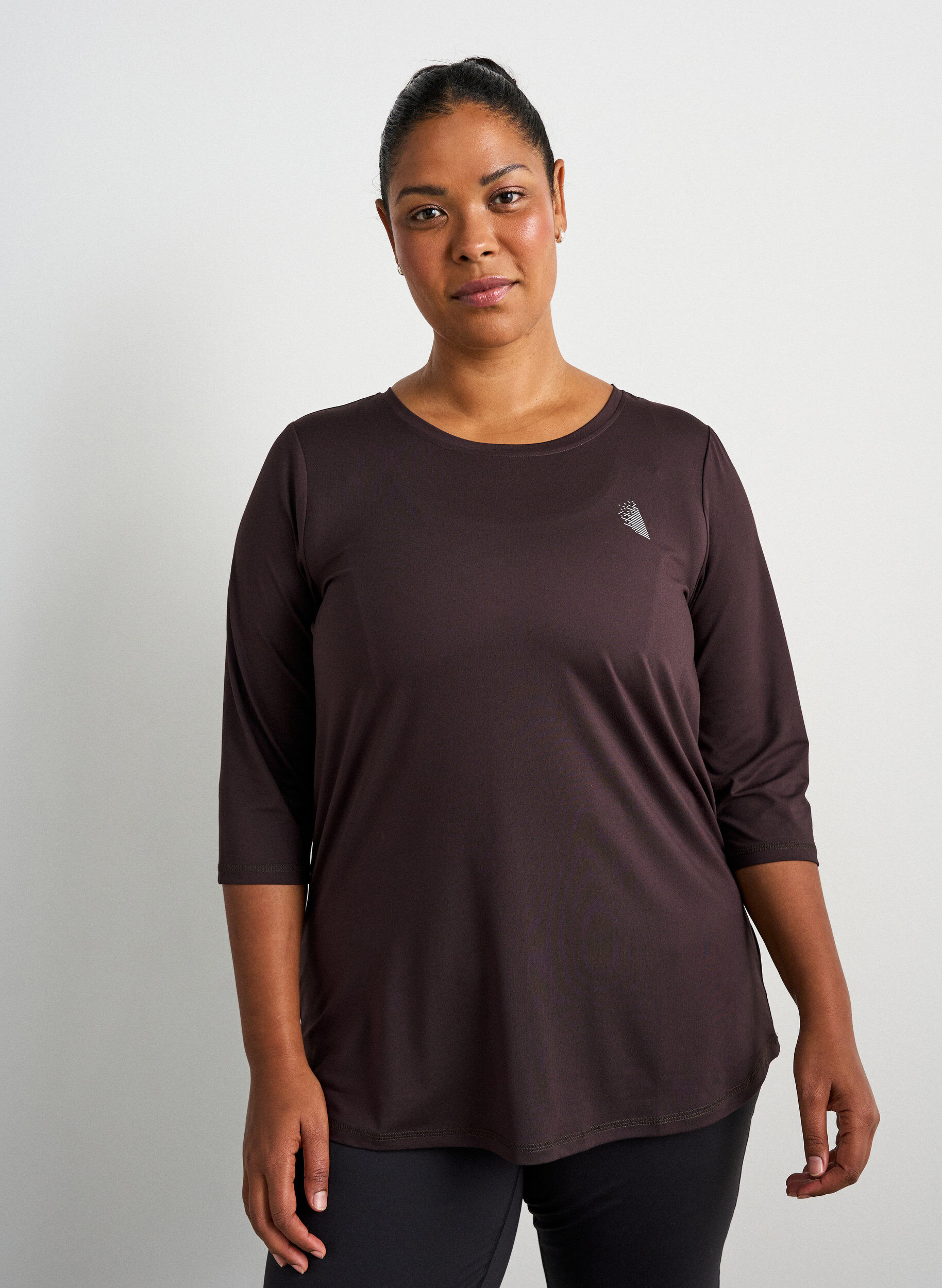 Treenipusero 3/4-hihoilla, Brown, Model