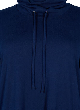 Trikoomekko, jossa korkea kaulus ja taskut, Dress Blues Mel., Packshot image number 2
