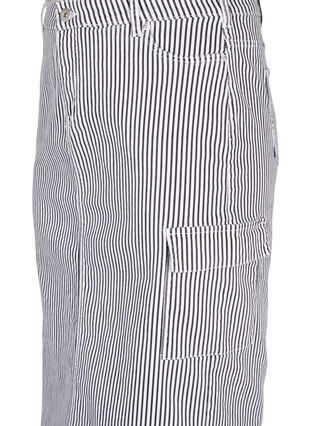Raidallinen kynähame, jossa on taskut, Black & White Stripe, Packshot image number 2