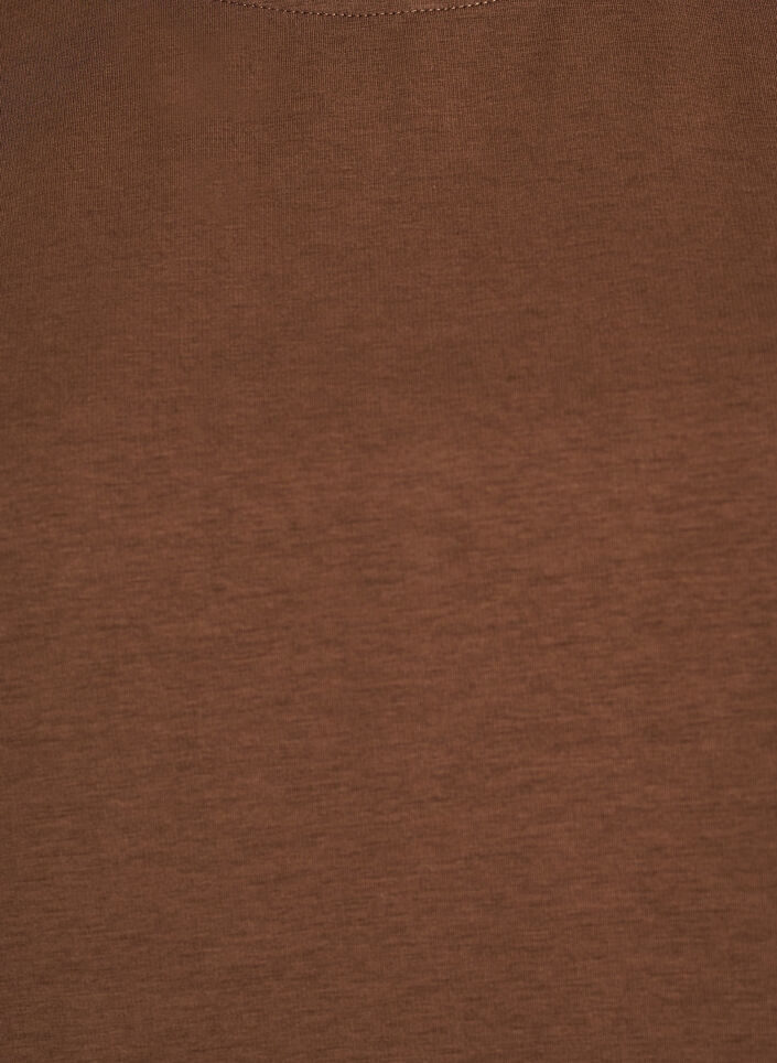 Peplum-pusero kyyn&auml;rpituisilla hihoilla, Ruskea, Packshot image number 2