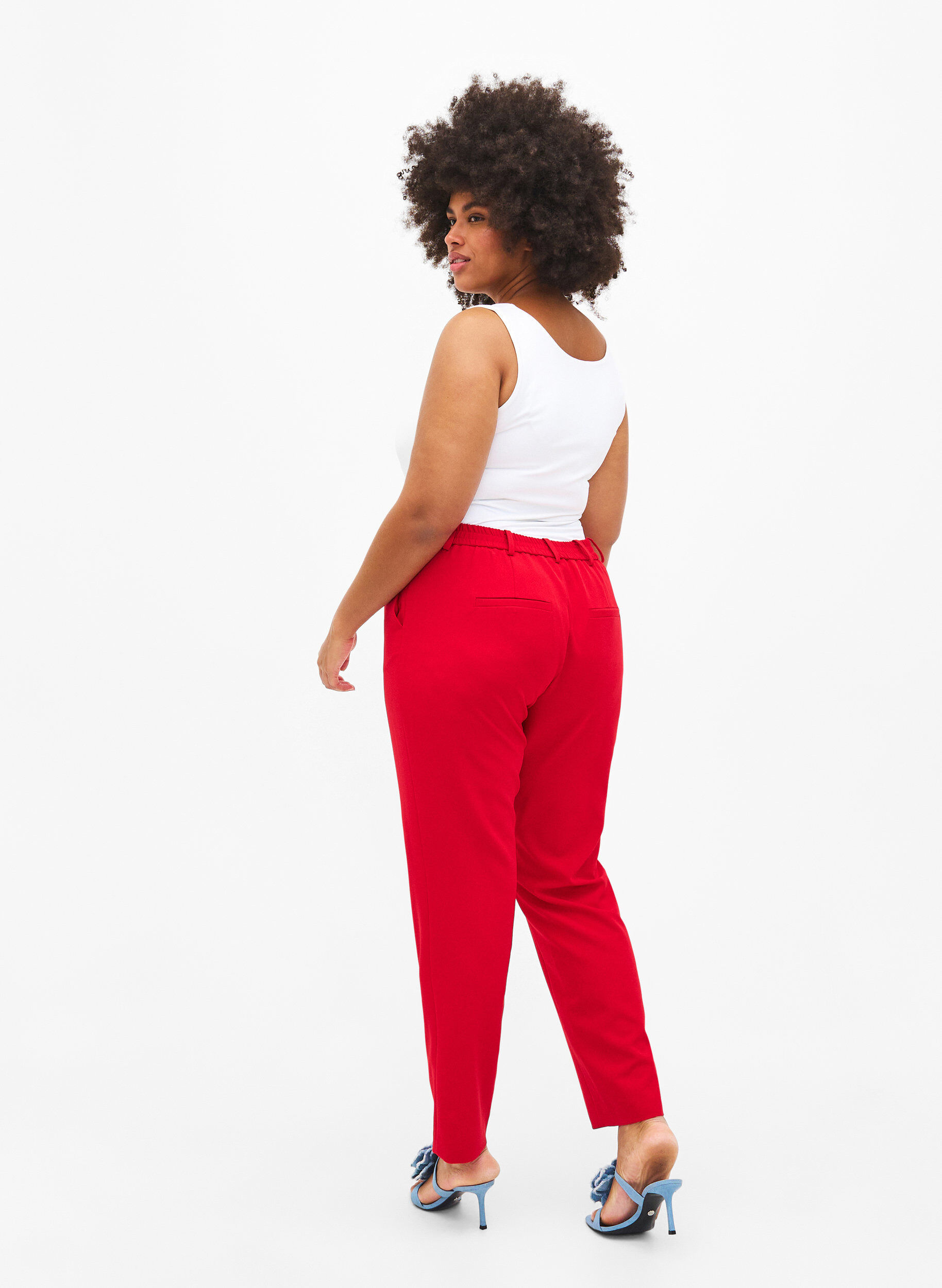 ZizziPuvunhousut taskuilla, Tango Red, Model image number 1