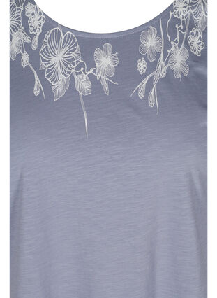 Puuvillainen t-paita printtiyksityiskohdilla, Silver Bullet FLOWER, Packshot image number 2
