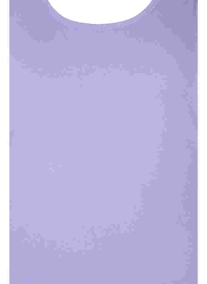 Yksivärinen perustoppi puuvillasta, Paisley Purple, Packshot image number 2