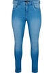 Super slim Amy-farkut korkealla vy&ouml;t&auml;r&ouml;ll&auml;, Light blue, Packshot image number 0