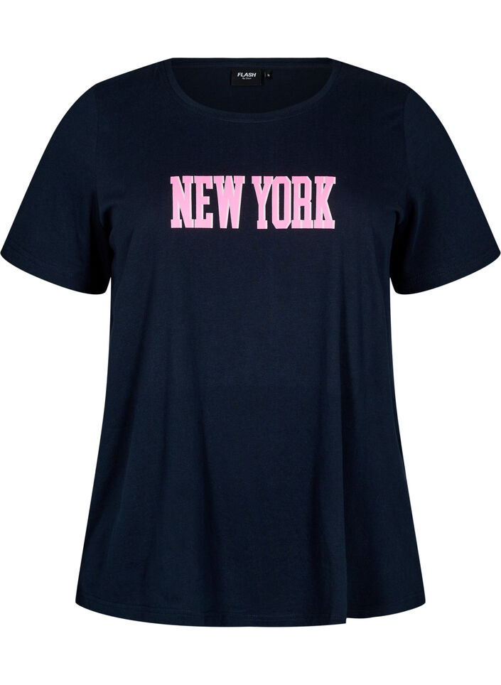 FLASH - T-paita printillä, Sininen, Packshot image number 0