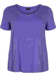 Yksivärinen perus t-paita puuvillasta, Ultra Violet