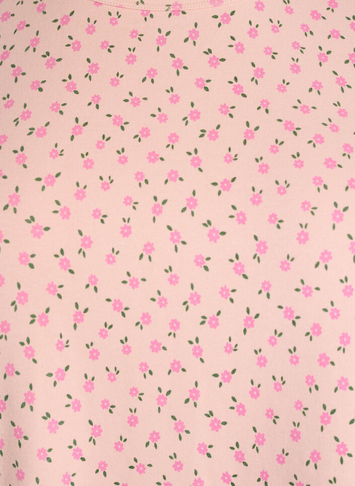 Puuvillainen T-paita kauttaaltaan printill&auml;, Vaaleanpunainen, Packshot image number 2