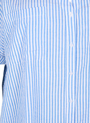 Raidallinen paita, jossa on rintataskut, Light Blue Stripe , Packshot image number 2
