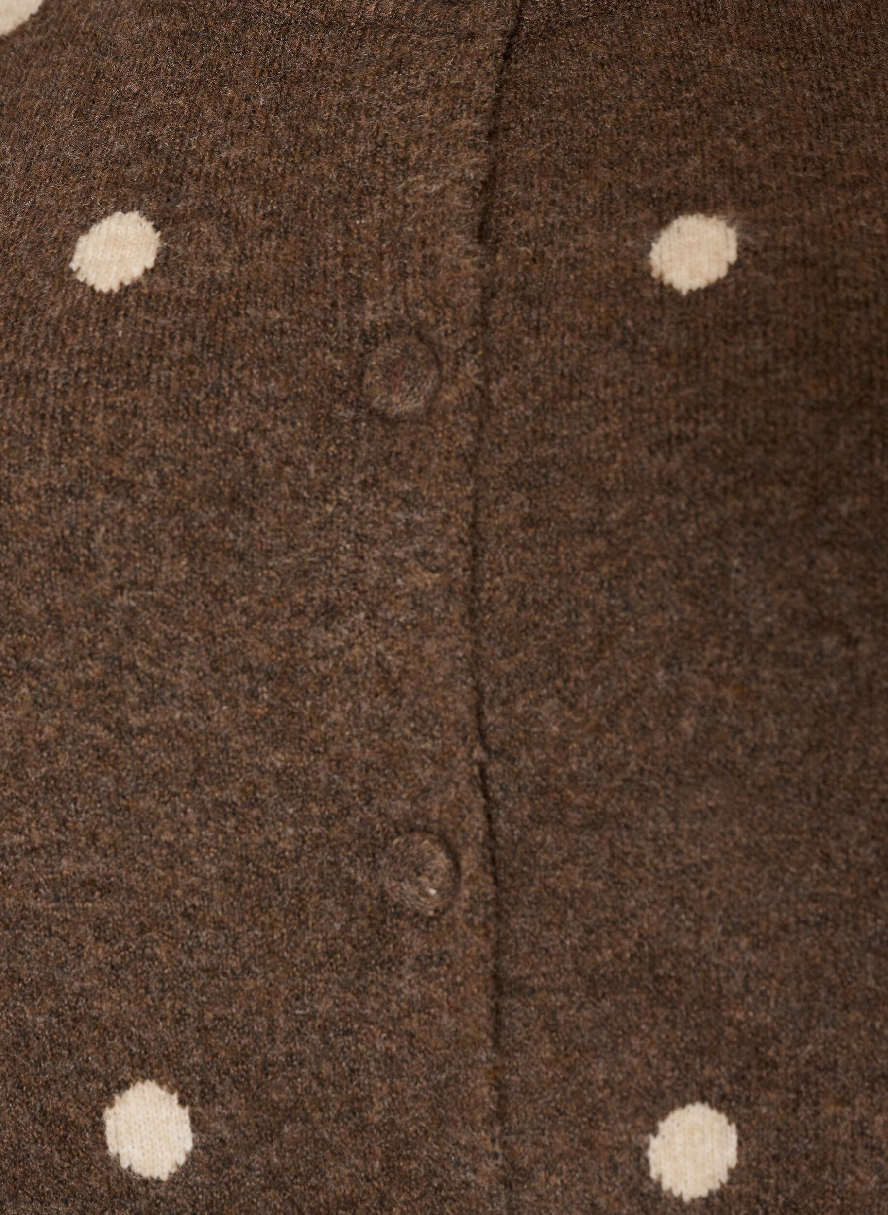ZizziNeuletakki pilkkukuviolla, Ruskea, Packshot image number 2