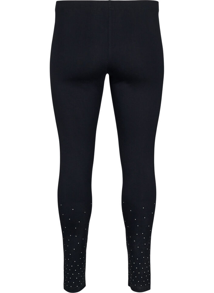 Viskoosileggingsit somisteilla, Black, Packshot image number 1
