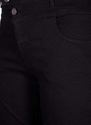 Regular fit Gemma-farkut korkealla vyötäröllä, Black, Packshot image number 2