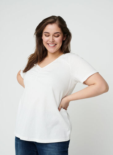 T-paita lyhyillä hihoilla ja v-aukolla, Snow White, Model image number 0