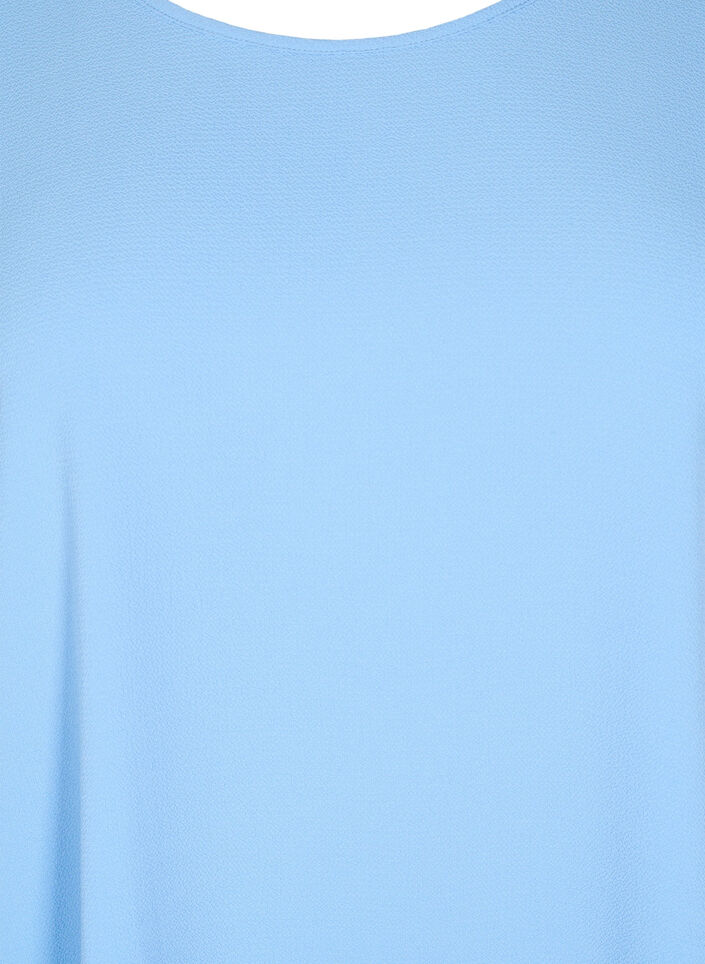 Lyhythihainen pusero pyöreällä pääntiellä, Sininen, Packshot image number 2