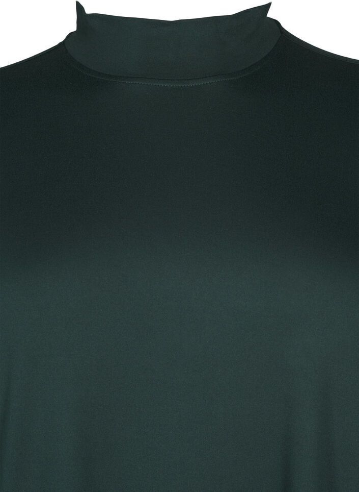 FLASH – Pitkähihainen mekko poolokauluksella, Vihreä, Packshot image number 2