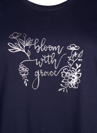 FLASH – kuviollinen t-paita, Navy Blazer Bloom, Packshot image number 2