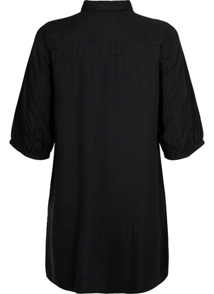 Pitkä paita 3/4-hihoilla lyocell-materiaalia (TENCEL™), Black, Packshot image number 1