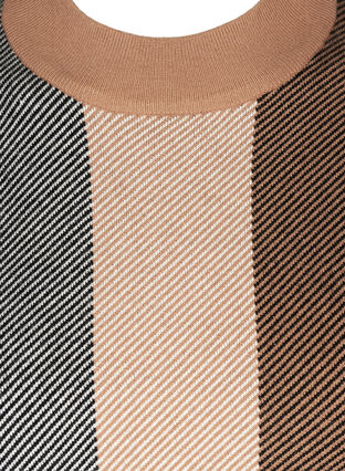 Raidallinen neulepusero puhvihihoilla, Burro Comb, Packshot image number 2