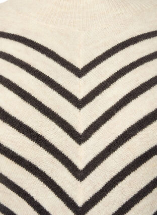 Neulepusero vinoilla raidoilla, Birch Mel. w stripes, Packshot image number 2