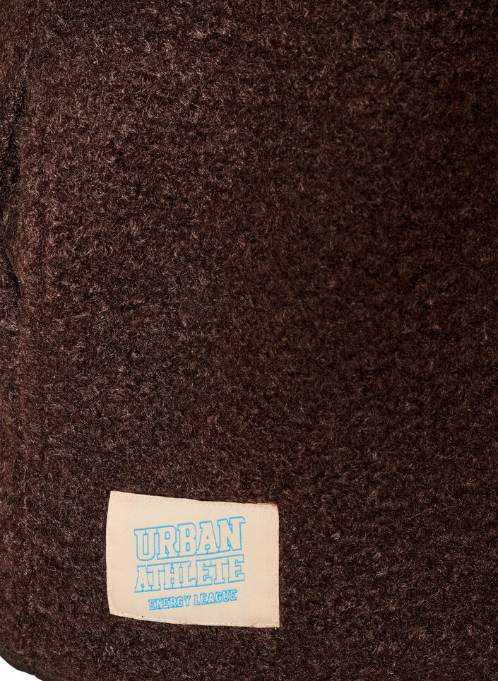 Fleece-liivi neppareilla ja sivutaskuilla, Ruskea, Packshot image number 3