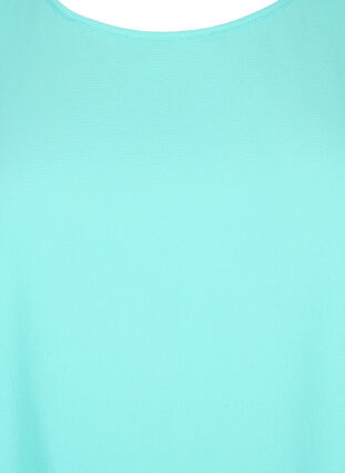 Pusero lyhyillä hihoilla ja pyöreällä pääntiellä, Turquoise, Packshot image number 2