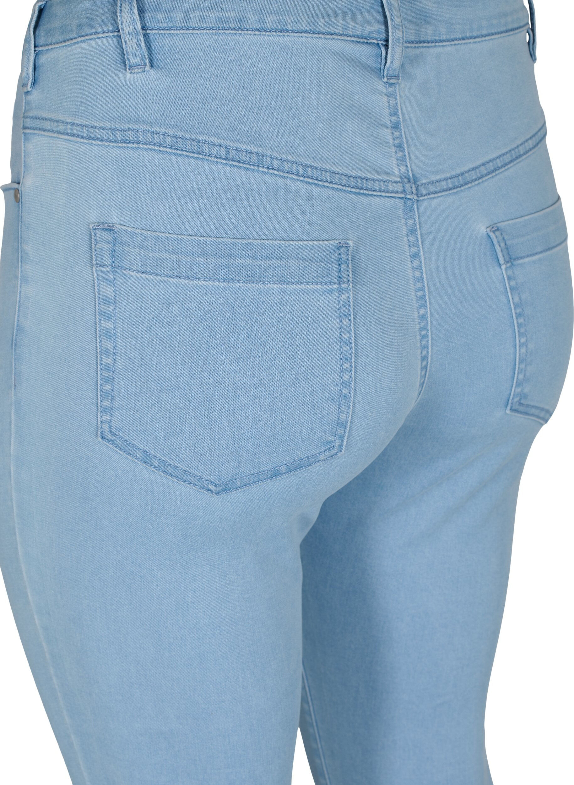 ZizziSuper slim Amy-farkut korkealla vy&ouml;t&auml;r&ouml;ll&auml;, Ex Lt Blue, Packshot image number 3