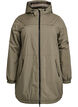 Kevyt topattu parka hupulla, Vihre&auml;, Packshot image number 0
