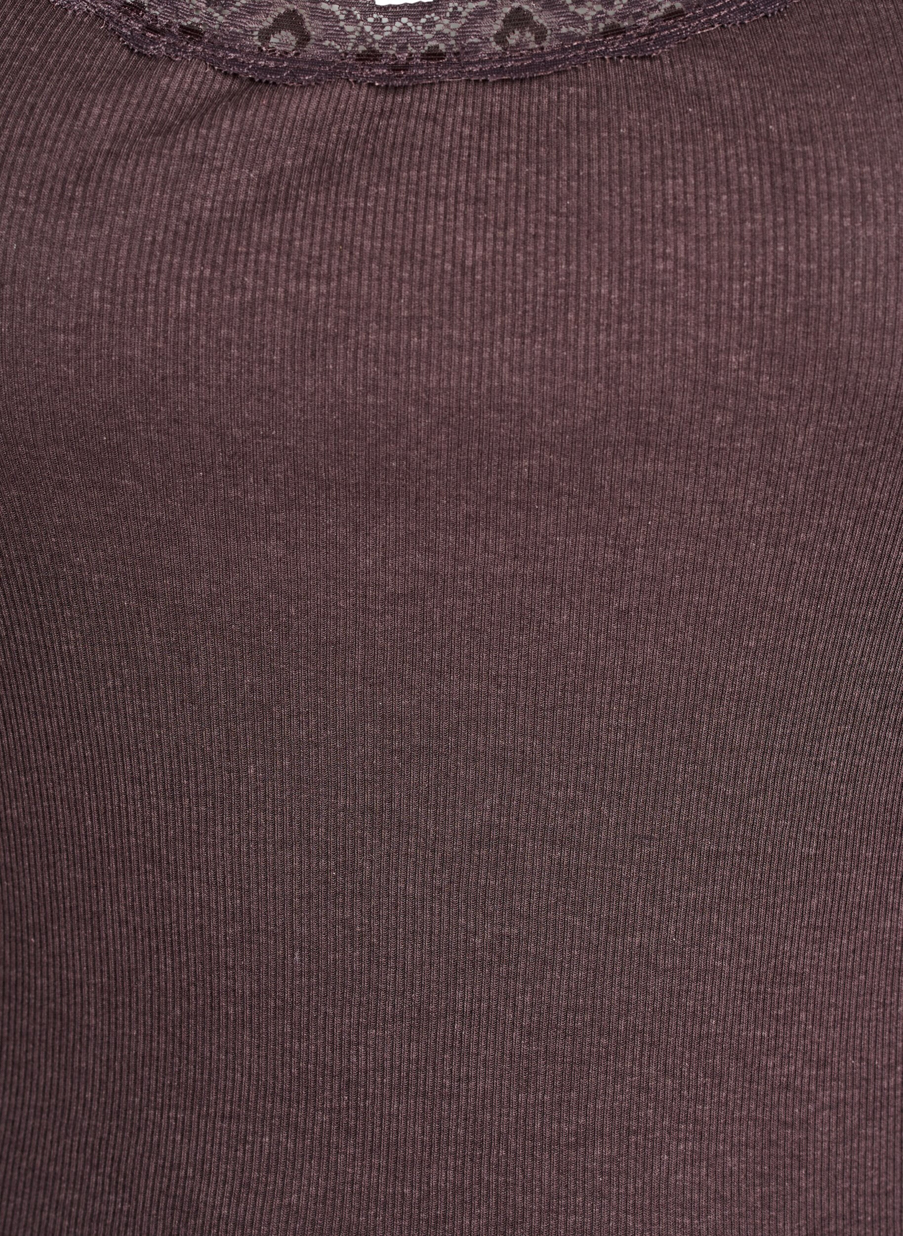 Zizzi Pitsikoristeinen yl&auml;osa, Ruskea, Packshot image number 2