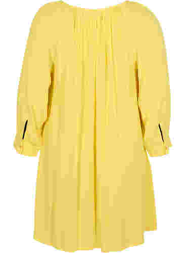 Viskoositunika 3/4-hihoilla, Primrose Yellow, Packshot image number 1