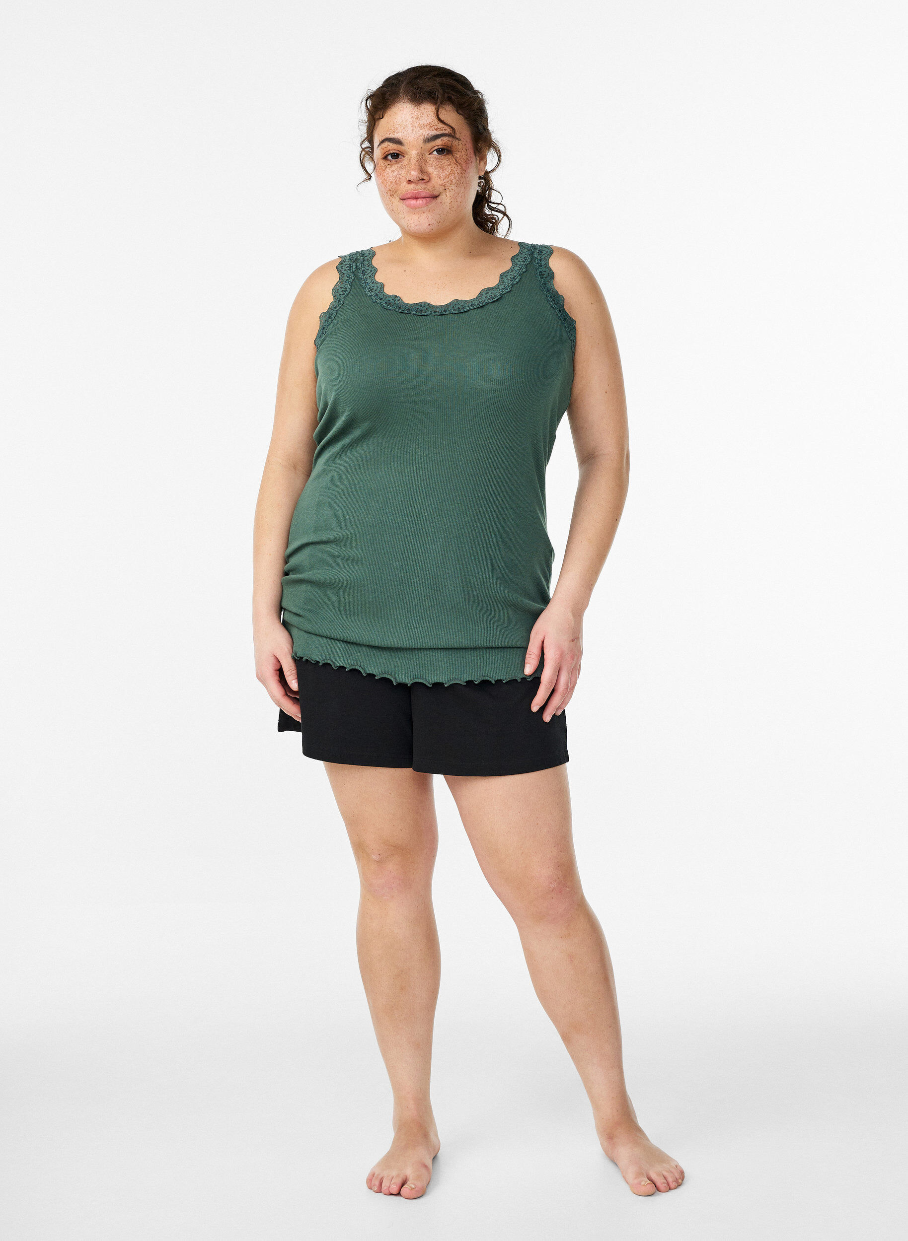 ZizziPitsikoristeinen yl&auml;osa, Vihre&auml;, Model image number 1