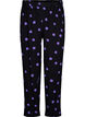Pilkulliset viskoosihousut, Black w. Purple Dot, Packshot image number 0