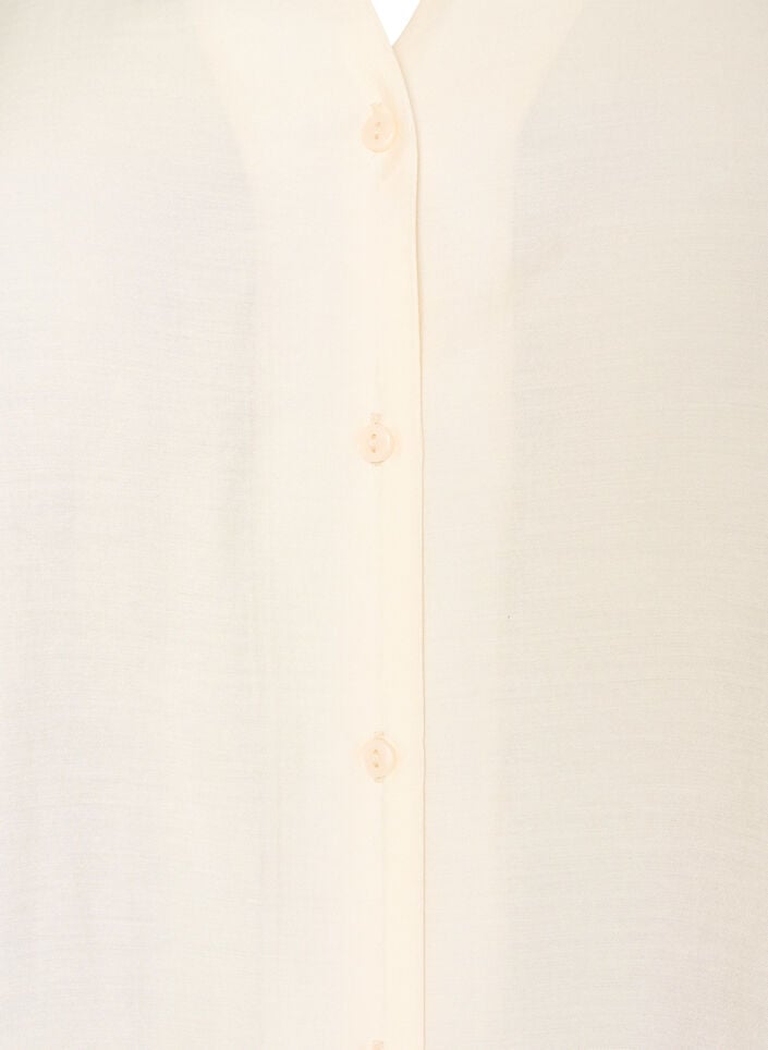 Paitapusero kyyn&auml;rmittaisilla hihoilla ja kukkayksityiskohdilla, Beige, Packshot image number 2