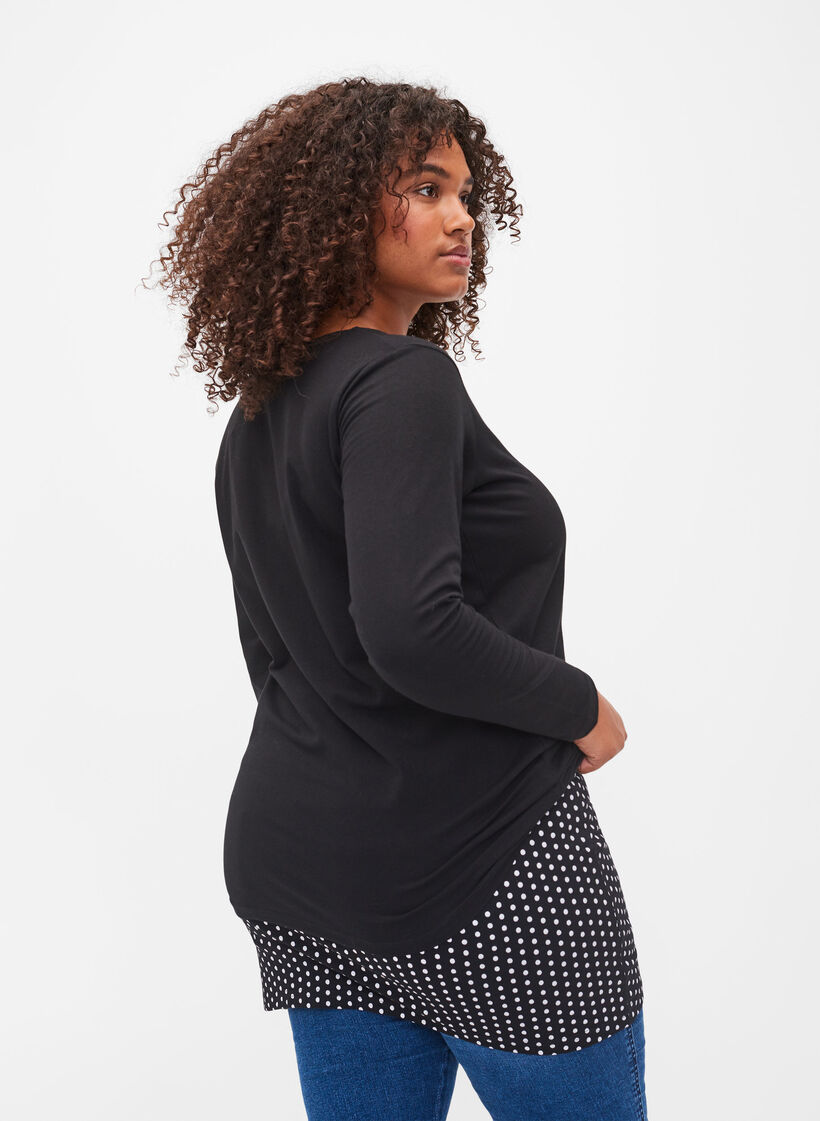 2 kpl paidanjatkeita, Black/Black Dot, Model image number 1