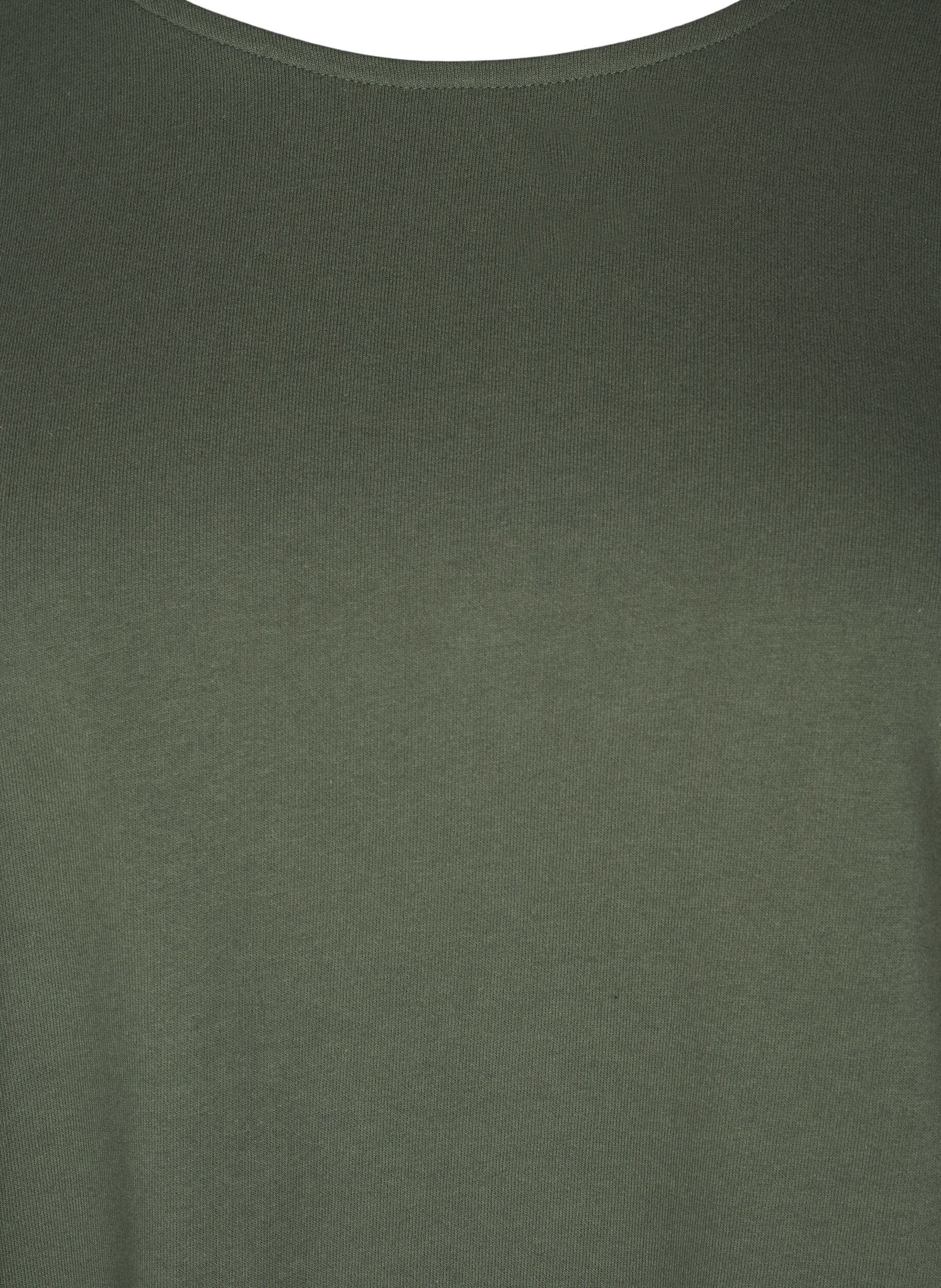 Zizzi Pallomainen mekko, jossa on taskut, Vihre&auml;, Packshot image number 2