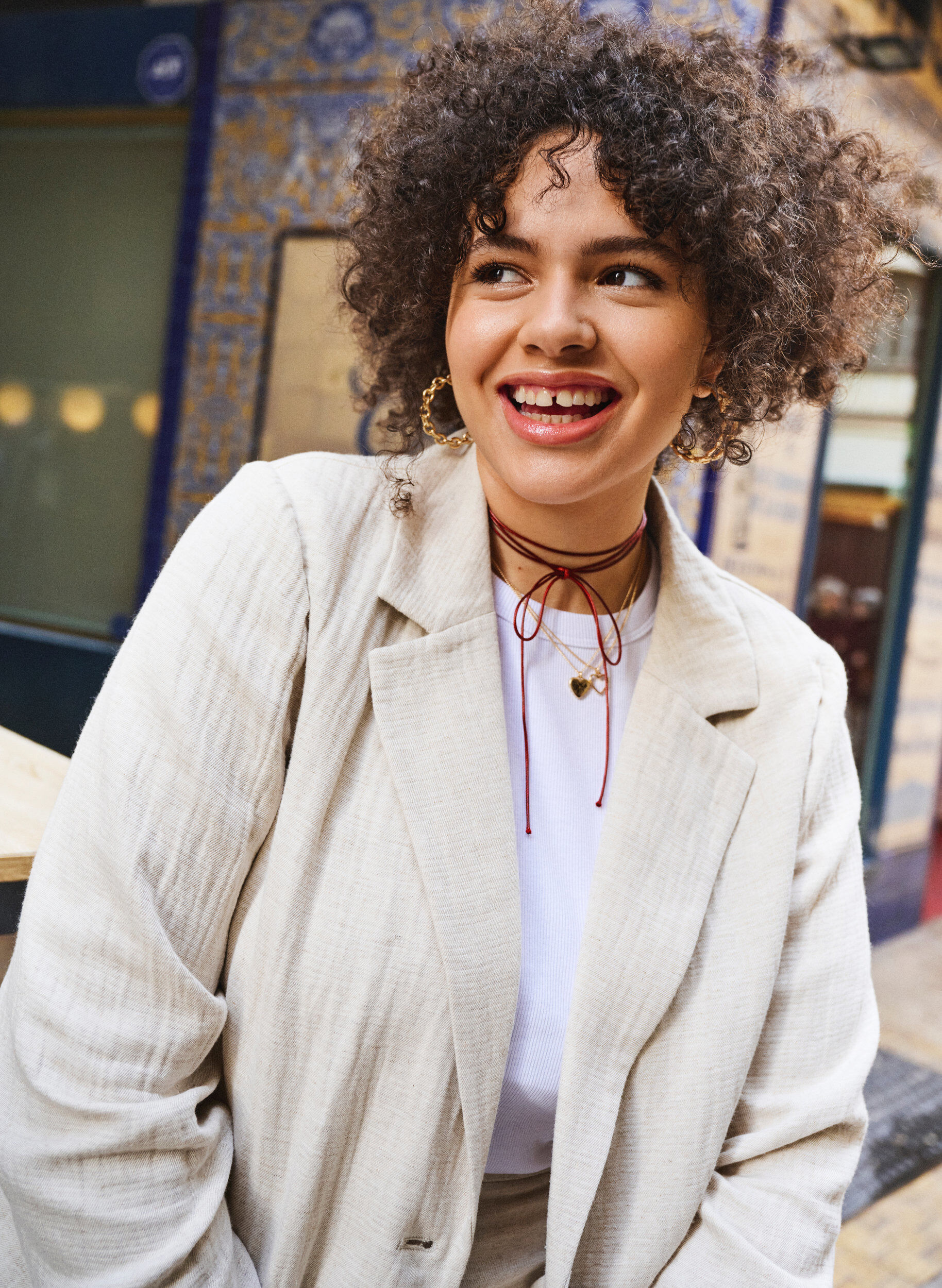 Zizzi Bleiseri pellavaisesta materiaalisekoitteesta, Rainy Day, Image image number 0