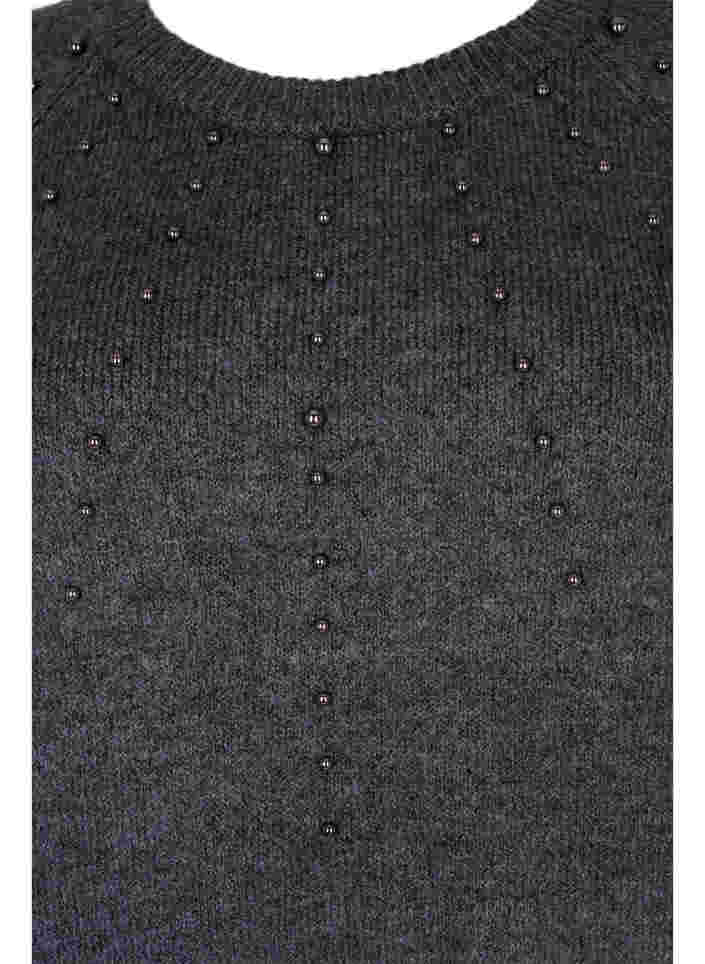 Neulepusero helmillä, Dark Grey Melange, Packshot image number 2
