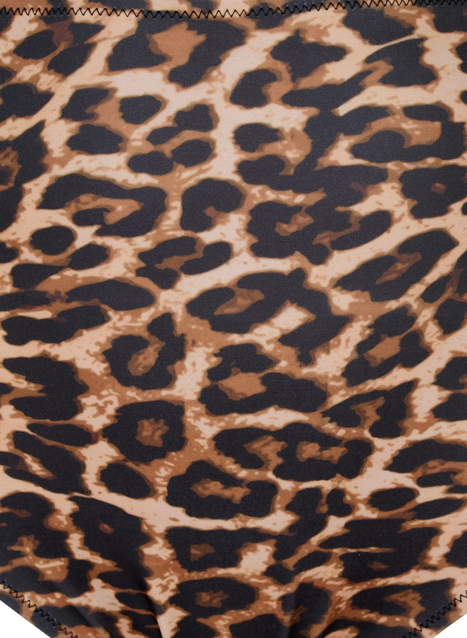 Zizzi Korkeavy&ouml;t&auml;r&ouml;inen bikinialaosa leopardikuosilla, Leopard Print, Packshot image number 2