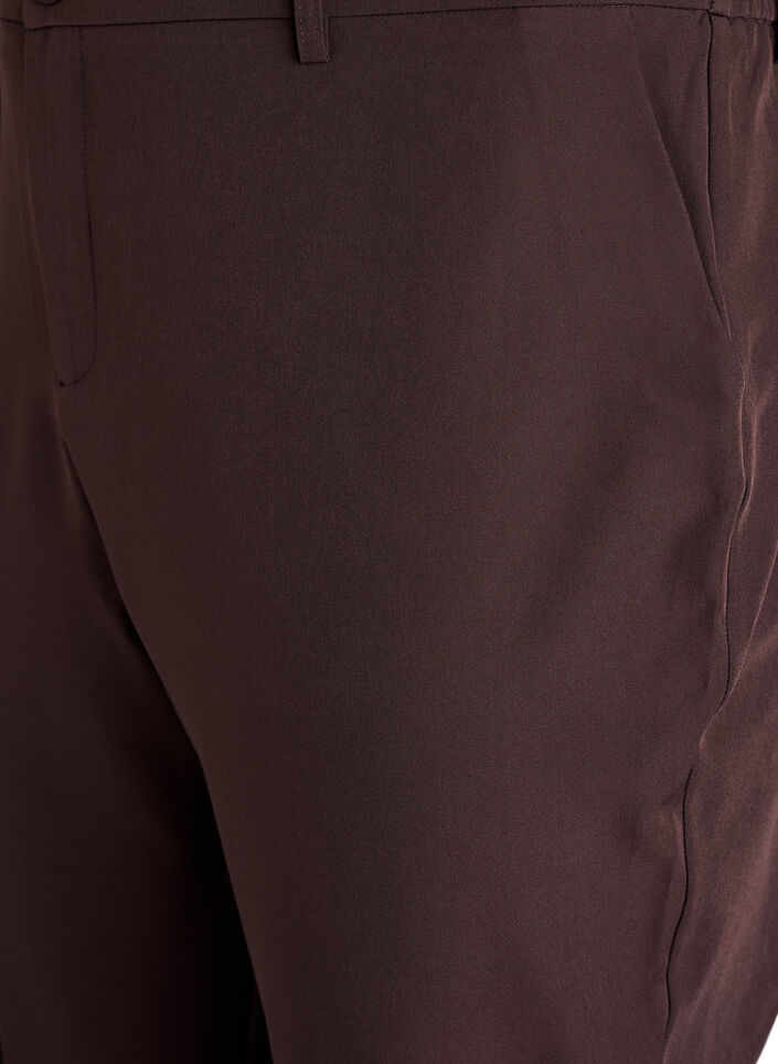 Housut taskuilla ja suorilla lahkeilla, Ruskea, Packshot image number 2