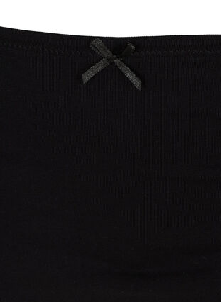 3 kpl hipster-alushousuja pitsireunuksella, Black, Packshot image number 2