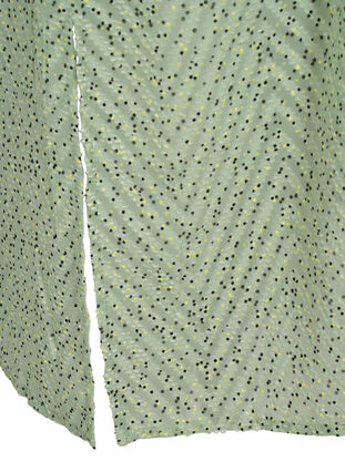 Pilkullinen paitamekko 3/4-hihoilla ja halkiolla, Seagrass Dot, Packshot image number 3