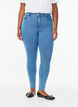 Amy korkea vy&ouml;t&auml;r&ouml;iset super slim fit -farkut, Sininen, Model image number 2